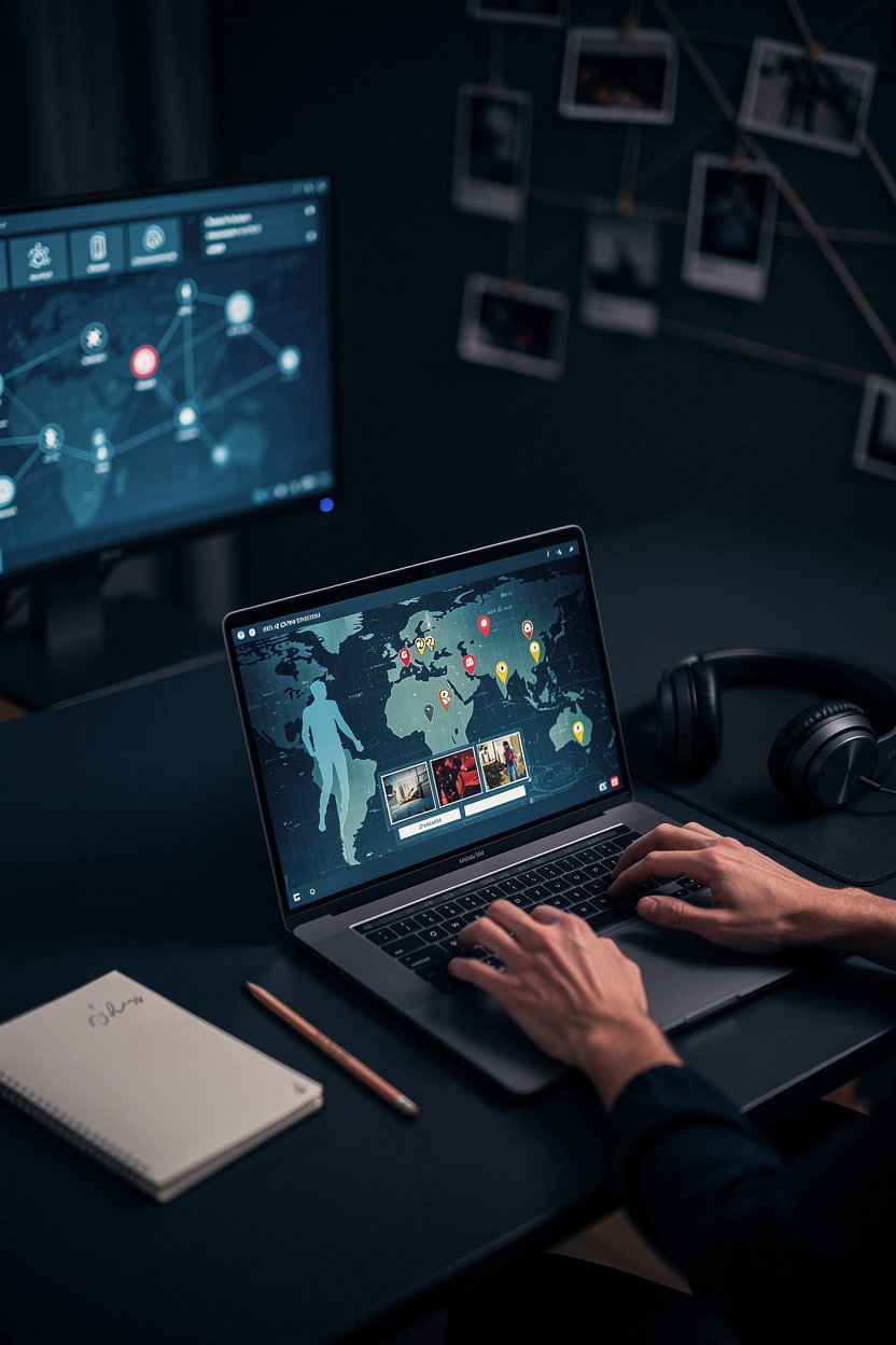 QAIS alkiyumy web game development - crime investigation gameplay experience